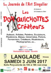 les Don Quichottes créateurs. Le samedi 3 juin 2017 à Langlade. Gard.  10H00